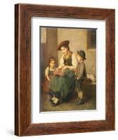 The Zither Player-Franz Von Defregger-Framed Giclee Print