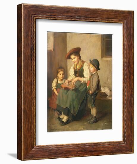 The Zither Player-Franz Von Defregger-Framed Giclee Print