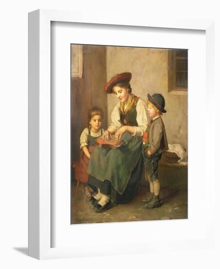 The Zither Player-Franz Von Defregger-Framed Giclee Print