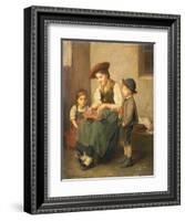 The Zither Player-Franz Von Defregger-Framed Giclee Print