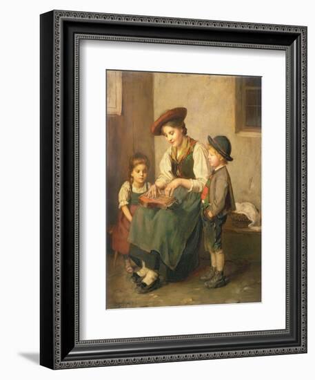 The Zither Player-Franz Von Defregger-Framed Giclee Print