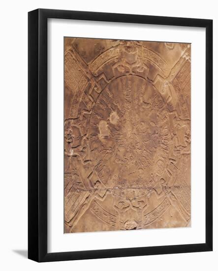 The Zodiac of Dendarah, from the Ceiling of a Small Chapel (Naos) at the Temple of Hathor-null-Framed Giclee Print