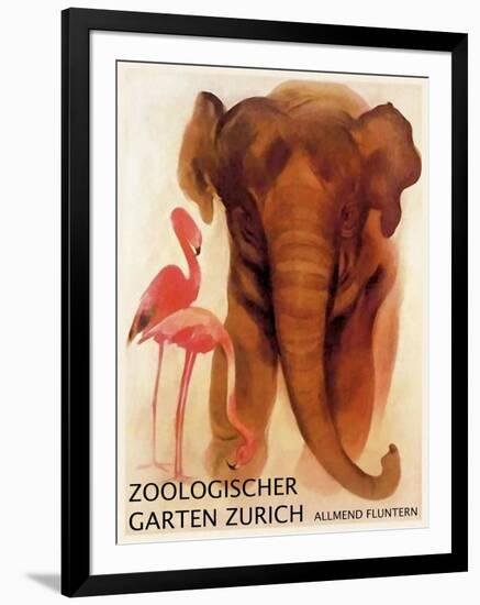 The Zoo 001-Vintage Lavoie-Framed Giclee Print