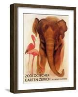 The Zoo 001-Vintage Lavoie-Framed Giclee Print