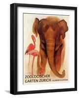 The Zoo 001-Vintage Lavoie-Framed Giclee Print