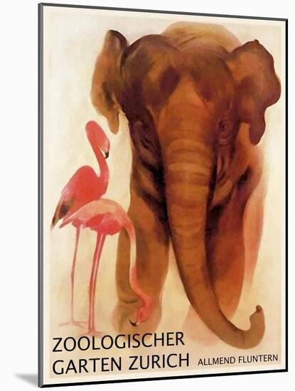 The Zoo 001-Vintage Lavoie-Mounted Giclee Print