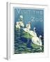 The Zoo 002-Vintage Lavoie-Framed Giclee Print