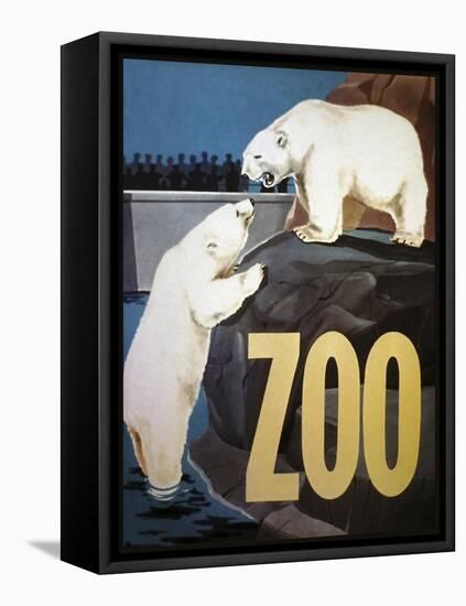 The Zoo 003-Vintage Lavoie-Framed Stretched Canvas