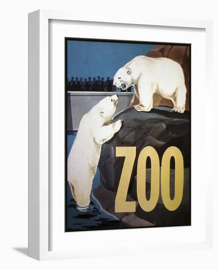 The Zoo 003-Vintage Lavoie-Framed Giclee Print