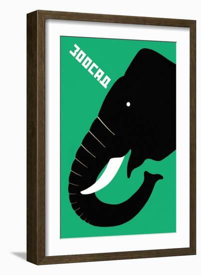 The Zoo, Elephant-Dmitri Bulanov-Framed Art Print