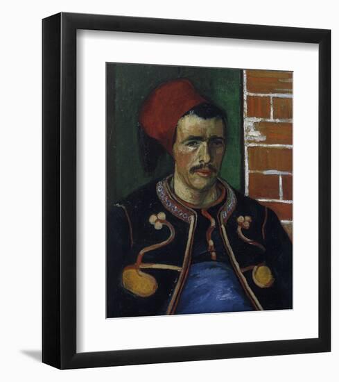 The Zouave, Bust-Vincent van Gogh-Framed Art Print