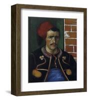 The Zouave, Bust-Vincent van Gogh-Framed Art Print