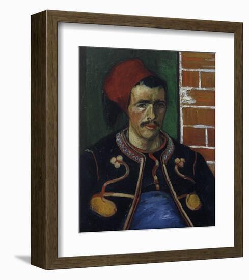 The Zouave, Bust-Vincent van Gogh-Framed Art Print