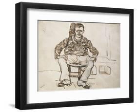 The Zouave, Seated, 1888-Mary Cassatt-Framed Giclee Print