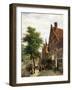 The Zuiderhavendijk, Enkhuizen in Summer, 1865 (Oil on Canvas)-Cornelius Springer-Framed Giclee Print