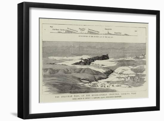 The Zulfikar Pass, on the Russo-Afghan Frontier, Looking West-null-Framed Giclee Print