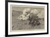 The Zulu War, Burning Grass-William Lionel Wyllie-Framed Giclee Print