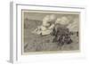 The Zulu War, Burning Grass-William Lionel Wyllie-Framed Giclee Print