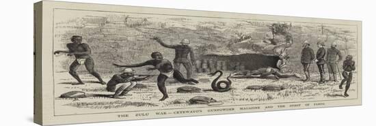 The Zulu War, Cetewayo's Gunpowder Magazine and the Spirit of Panda-Alfred Chantrey Corbould-Stretched Canvas