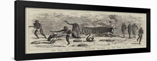 The Zulu War, Cetewayo's Gunpowder Magazine and the Spirit of Panda-Alfred Chantrey Corbould-Framed Giclee Print