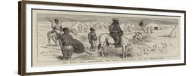The Zulu War, Dabulamanzi, the King's Half-Brother, and His Aides-De-Camp-Alfred Chantrey Corbould-Framed Giclee Print