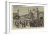 The Zulu War, Departure of the Royal Marines from Portsmouth, Outside the Dockyard-null-Framed Giclee Print