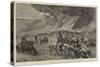 The Zulu War, Destruction of Dabulamanzi's Kraal, 4 April-Charles Edwin Fripp-Stretched Canvas