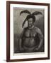 The Zulu War in South Africa, Cetewayo, the Zulu King-William Heysham Overend-Framed Giclee Print