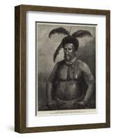 The Zulu War in South Africa, Cetewayo, the Zulu King-William Heysham Overend-Framed Giclee Print