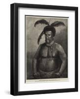 The Zulu War in South Africa, Cetewayo, the Zulu King-William Heysham Overend-Framed Giclee Print