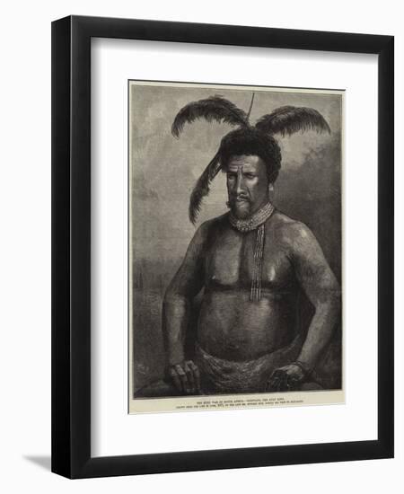 The Zulu War in South Africa, Cetewayo, the Zulu King-William Heysham Overend-Framed Giclee Print