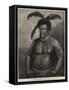 The Zulu War in South Africa, Cetewayo, the Zulu King-William Heysham Overend-Framed Stretched Canvas