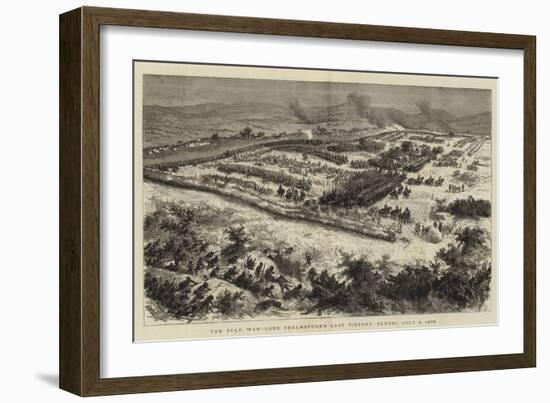 The Zulu War, Lord Chelmsford's Last Victory, Ulundi, 4 July 1879-Godefroy Durand-Framed Giclee Print