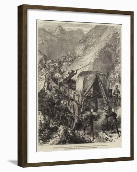 The Zulu War, Natal Mounted Police, under Major Dartnell, on their Way to the Front-null-Framed Giclee Print