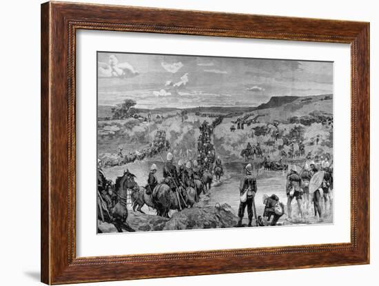 The Zulu War, on the March to Ulundi-null-Framed Art Print