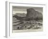 The Zulu War, Scene of the Battle of Isandula, with Lord Chelmsford's Advancing Column-null-Framed Giclee Print