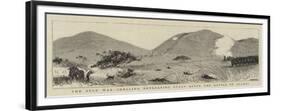 The Zulu War, Shelling Retreating Zulus after the Battle of Ulundi-Walter Wilson-Framed Premium Giclee Print