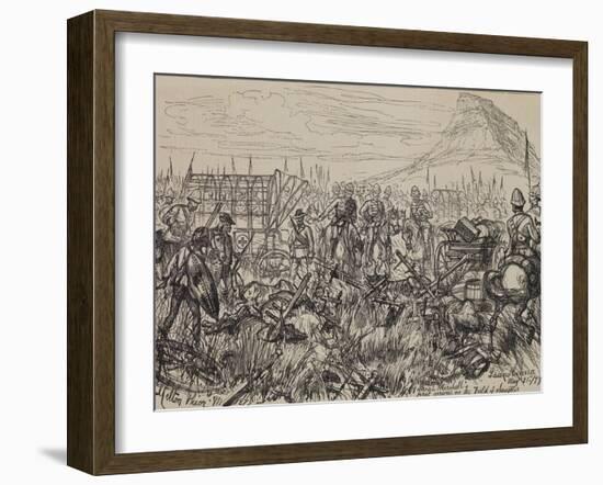The Zulu War: the Field of Isandlwana Revisited, 1879-Melton Prior-Framed Giclee Print