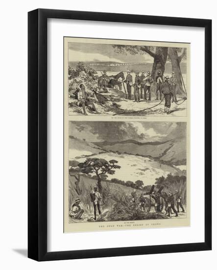 The Zulu War, the Relief of Ekowe-null-Framed Giclee Print