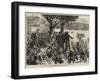 The Zulu War, Troops Crossing the Tugela under the Inspection of Lord Chelmsford-null-Framed Giclee Print