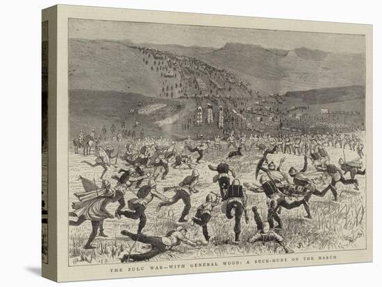 The Zulu War, with the General Wood, a Buck-Hunt on the March-Alfred Chantrey Corbould-Stretched Canvas