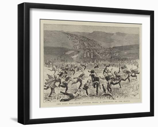 The Zulu War, with the General Wood, a Buck-Hunt on the March-Alfred Chantrey Corbould-Framed Giclee Print