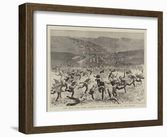 The Zulu War, with the General Wood, a Buck-Hunt on the March-Alfred Chantrey Corbould-Framed Giclee Print