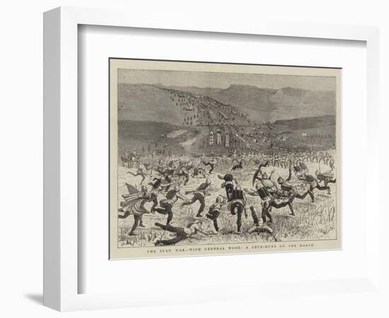 The Zulu War, with the General Wood, a Buck-Hunt on the March-Alfred Chantrey Corbould-Framed Giclee Print
