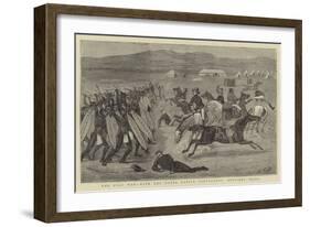 The Zulu War, with the Natal Native Contingent, Officers' Drill-John Charles Dollman-Framed Giclee Print