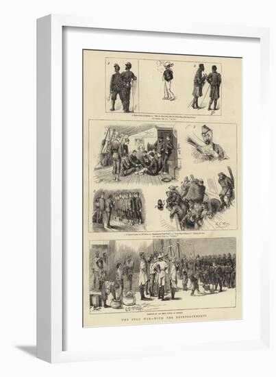 The Zulu War, with the Reinforcements-Charles Edwin Fripp-Framed Giclee Print
