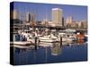 Thea Foss Waterway from the City Marina, Tacoma, Washington-Charles Crust-Stretched Canvas