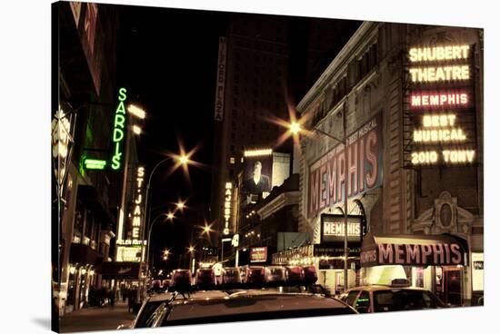 Theater District Broadway NYC-null-Stretched Canvas