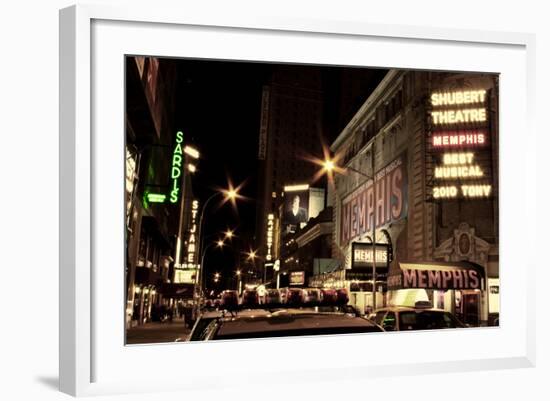 Theater District Broadway NYC-null-Framed Photo