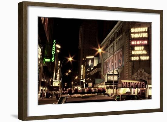 Theater District Broadway NYC-null-Framed Photo